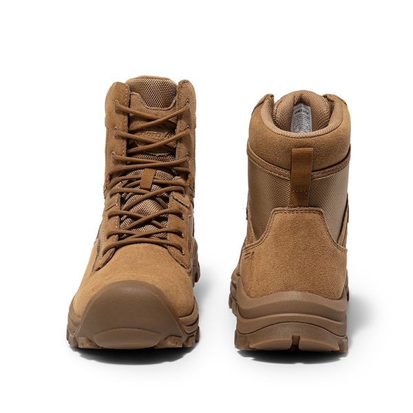 Men's Cap-Toe Waterproof Tactical Work Boots - COYOTE - 6